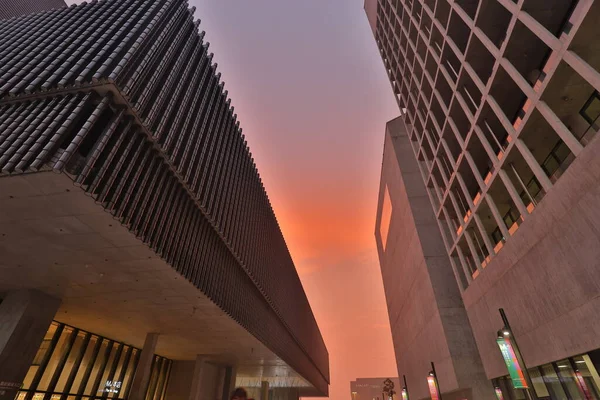 Dec 2021 Cement Building Building West Kowloon Cultural District — Fotografia de Stock
