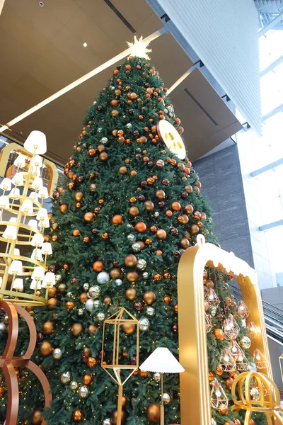 Δεκ 2021 Όμορφη Θέα Του Χριστουγεννιάτικου Δέντρου Στο Icc — Φωτογραφία Αρχείου