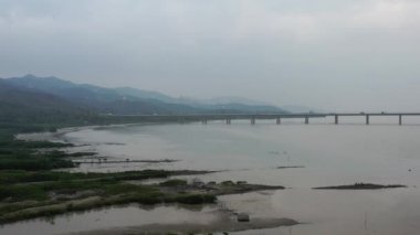 25 Aralık 2021 Yuen Long Lau Fau Shan Shoreline, Hong Kong