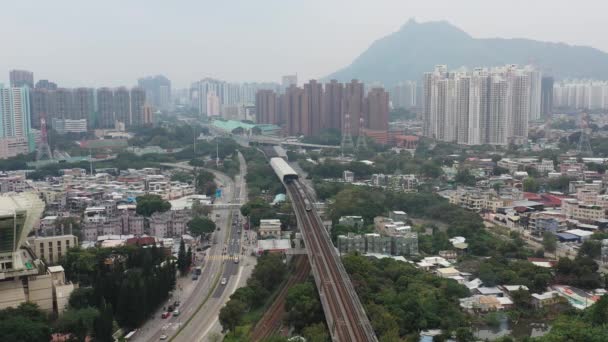 Dec 2021 Aerial View Siu Hong — Stockvideo