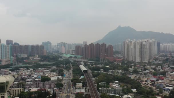 Prosinec 2021 Letecký Pohled Vesnici Lam Tei Hong Kongu — Stock video