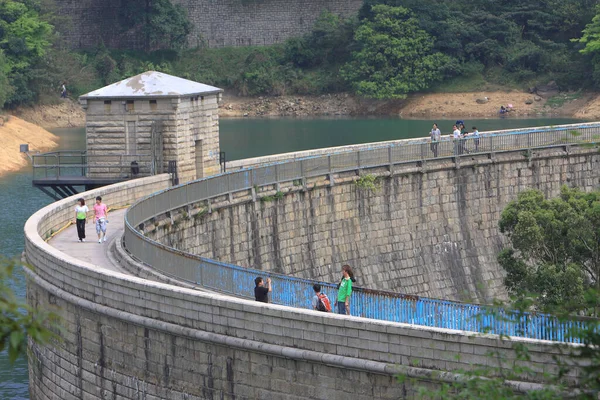 April 2008 Kowloon Reservoir Dam Kam Shan Country Park — Stockfoto