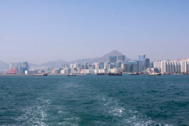 1 Mart 2008 Kwun Tong Hong Kong kıyıları.