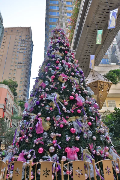Dec 2021 Christmas Decoration Lee Tung Avenue — Fotografia de Stock