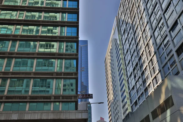 Dec 2021 Budynek Mieszkalny Biurowy Wan Chai — Zdjęcie stockowe