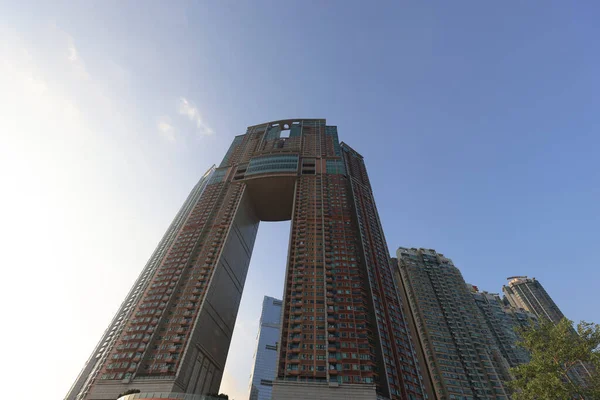 Dec 2021 Overvol Appartementencomplex West Kowloon Hong Kong — Stockfoto