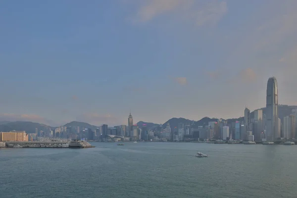 Dic 2021 Hong Kong Victoria Port West Victoria Harbour — Foto Stock