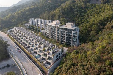 8 Ocak 2022 Kowloon, Hong Kong 'daki Lüks Ev