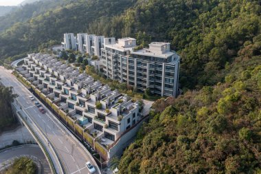 8 Ocak 2022 Kowloon, Hong Kong 'daki Lüks Ev