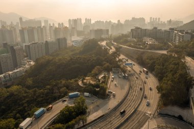 8 Ocak 2022 otoyolu, Hong Kong, Lung Cheung Yolu, Hk.