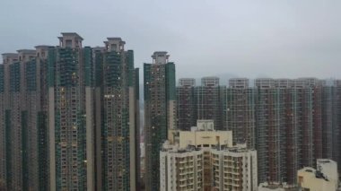 15 Jan 2022 the modern residential buildings at Tiu Keng Leng