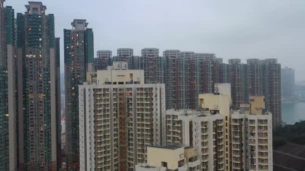 Jan 2022 Modern Residential Buildings Tiu Keng Leng — Wideo stockowe