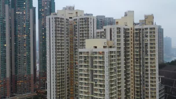 Jan 2022 Modern Residential Buildings Tiu Keng Leng — 图库视频影像