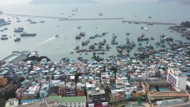 Jan 2022 Shoreline Cliffs Kwun Yam Wan Cheung Chau — Stockvideo