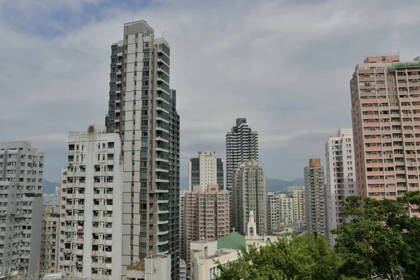 Escena Sai Ying Pun Hong Kong Old Buildings Oct 2019 —  Fotos de Stock