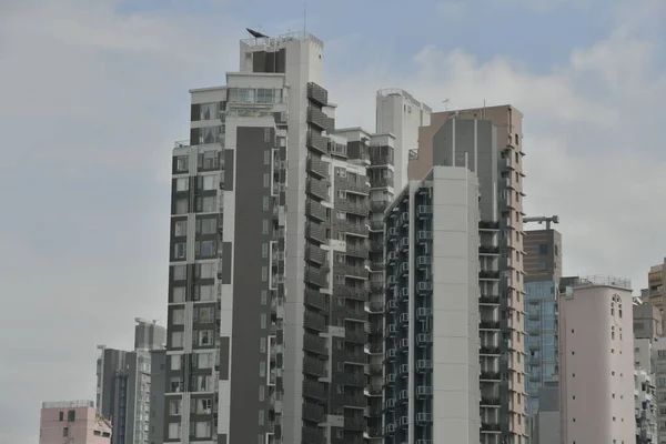 Szene Sai Ying Pun Hong Kong Alte Gebäude Okt 2019 — Stockfoto