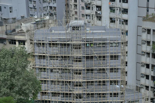 Building Construction Hong Kong — Stok fotoğraf