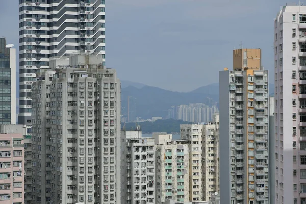 Scene Sai Ying Pun Hong Kong Old Buildings Oct 2019 — Stock Photo, Image