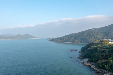 16 Ocak 2022 Port Shelter, Hong Kong manzarası.