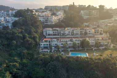 16 Ocak 2022 Silverstrand, Sai kung, Hong Kong 'daki lüks villa.