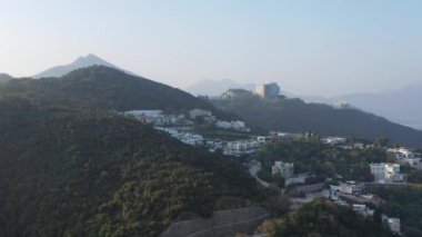 16 Ocak 2022 Silverstrand, Sai kung, Hong Kong 'daki lüks villalar.