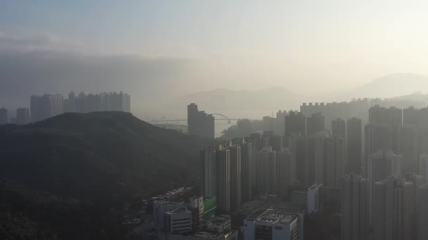 Jan 2022 Área Residencial Tseung Kwan Town Hong Kong — Vídeo de Stock
