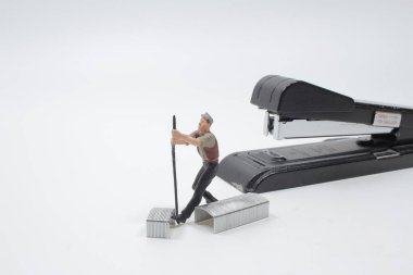 Zımbalı mini figür, ofis ekipmanları için görüntü kullanımı