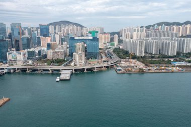 23 Ocak 2022 Kwun Tong Geçidi, Hong Kong otoyolu.