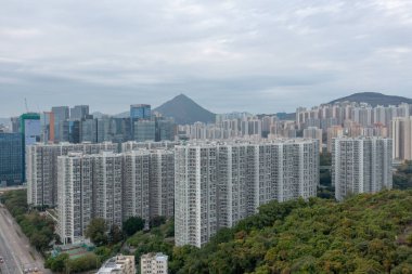 23 Ocak 2022, Laguna Plaza, Hong Kon 'da büyük bir yerleşim alanı.