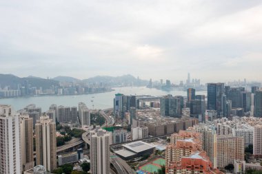 23 Ocak 2022 Hong Kong Kwun Tong hava görüşünde.