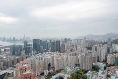23 Ocak 2022 Hong Kong Kwun Tong hava görüşünde.