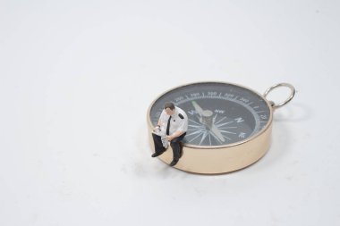 pusula ile küçük Pilot figürü