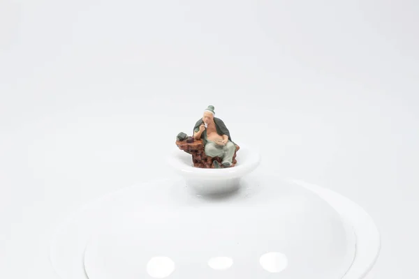 Мини Фигура Мастера Чайной Церемонии — стоковое фото