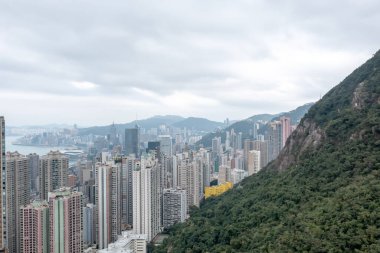 31 Ocak 2022, Hong Kong 'un orta seviyesindeki yerleşim bölgesi.