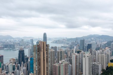 31 Ocak 2022, Hong Kong 'un batısındaki yerleşim bölgesi.