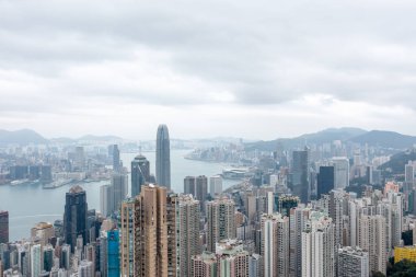 31 Ocak 2022, Hong Kong 'un batısındaki yerleşim bölgesi.
