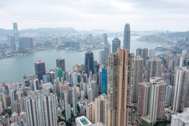 31 Ocak 2022, Hong Kong 'un batısındaki yerleşim bölgesi.