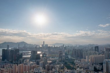 30 Ocak 2022 Victoria 'dan Kowloon' a, Kowloon Apartmanı, Hong Kon