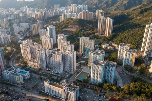 30 Ocak 2022 Ping Shan manzaralı Choi Ying Malikanesi. Şehir merkezi..