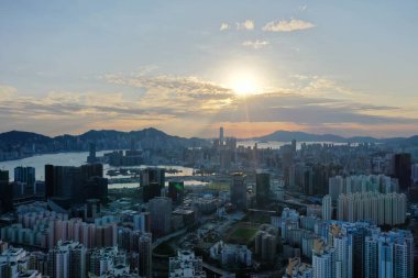 30 Ocak 2022 Victoria 'dan Kowloon' a, Kowloon Apartmanı, Hong Kon