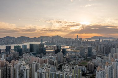 30 Ocak 2022 Victoria 'dan Kowloon' a, Kowloon Apartmanı, Hong Kon