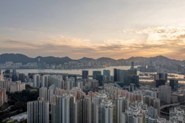 30 Ocak 2022 Victoria 'dan Kowloon' a, Kowloon Apartmanı, Hong Kon