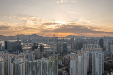 30 Ocak 2022 Victoria 'dan Kowloon' a, Kowloon Apartmanı, Hong Kon