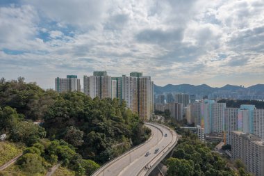 30 Ocak 2022 Shun Lee bölgesi Kwun Tong, Hong Kong