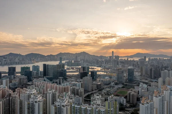 Ιαν 2022 Πάνω Από Victoria Kowloon Διαμέρισμα Μπλοκ Kowloon Χονγκ — Φωτογραφία Αρχείου
