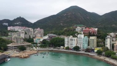 2 Şubat 2022 Bulut Günü, Hong Kong 'daki Stanley limanı.