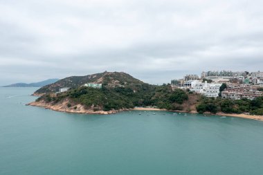 2 Şubat 2022 Stanley şehri, plaj ve yarımadası manzarası