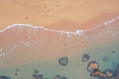 2 Şubat 2022 Stanley Back Plajı 'nın üst manzarası.