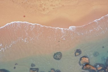 2 Şubat 2022 Stanley Back Plajı 'nın üst manzarası.