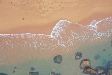 2 Şubat 2022 Stanley Back Plajı 'nın üst manzarası.